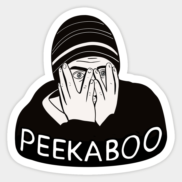 Jesse Peekaboo Sticker by byebyesally